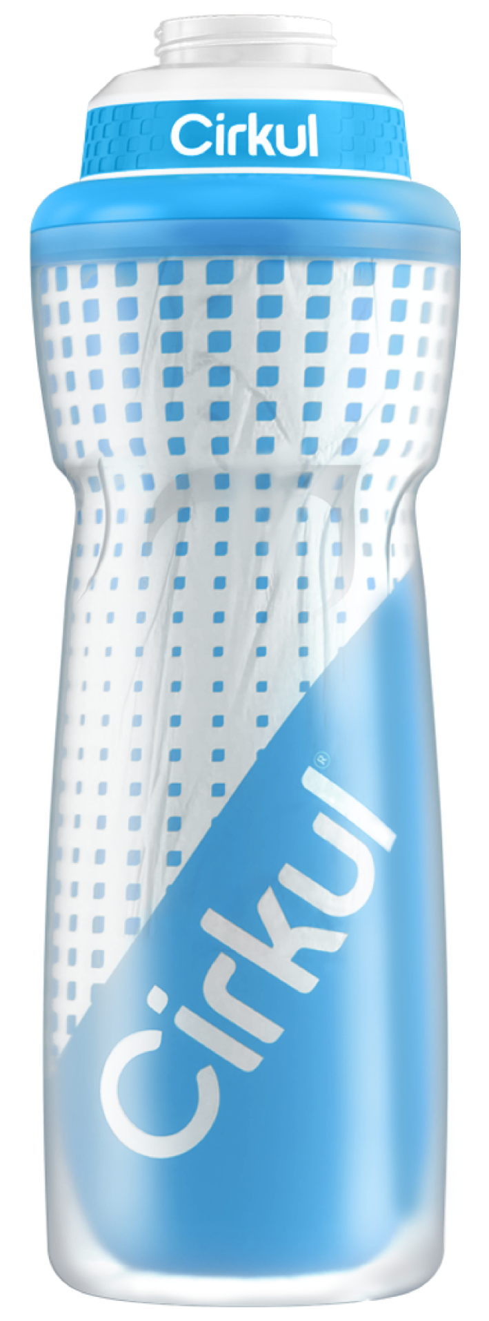 32oz. Insulated Squeeze Plastic Bottle & Sport Lid
