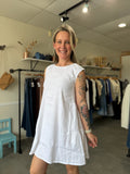 Alice Linen Dress | White
