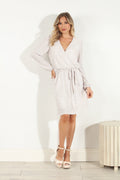 Jazmin Pleated Sparkle Dress
