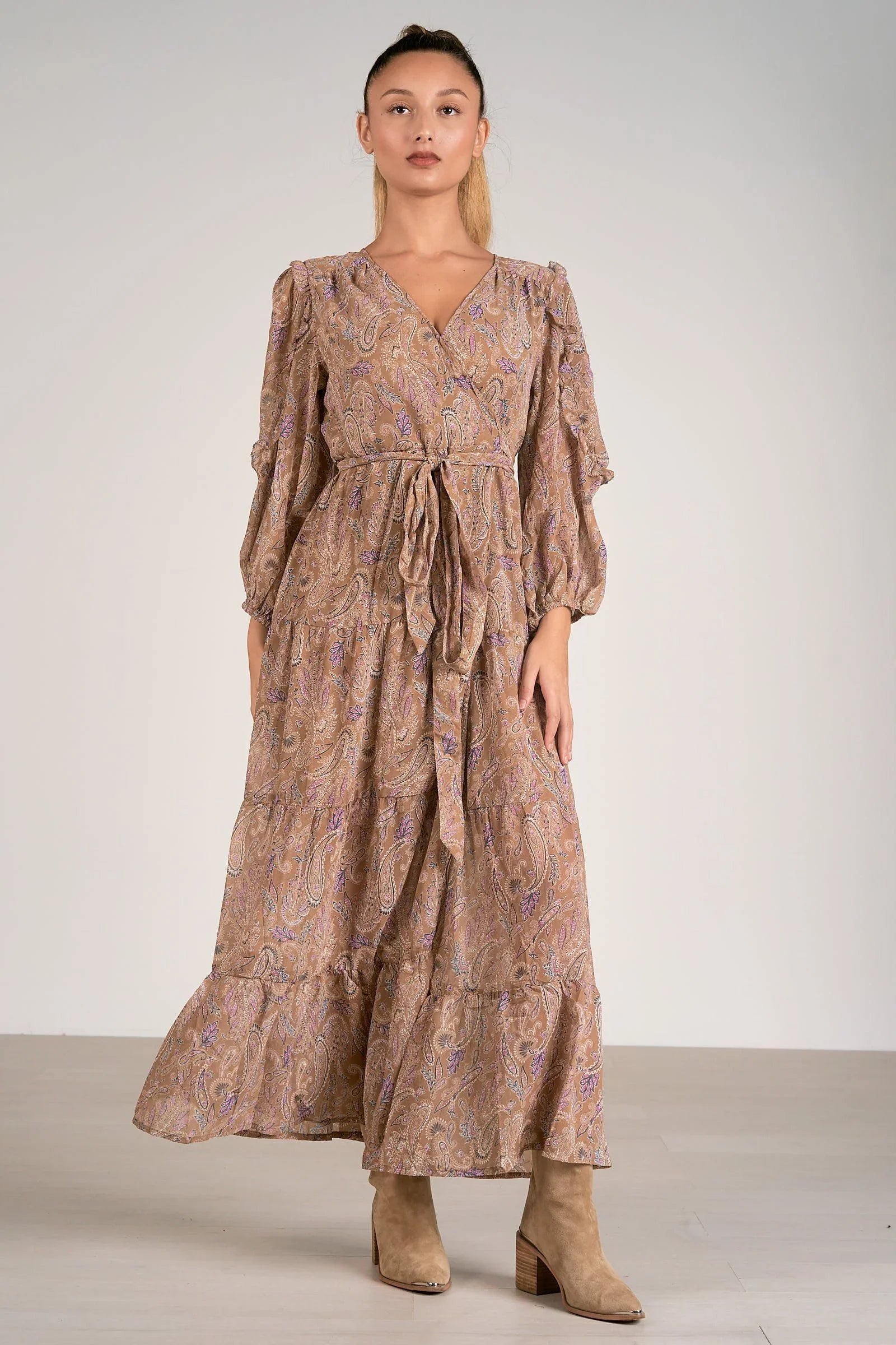 Fall Paisley Maxi Dress