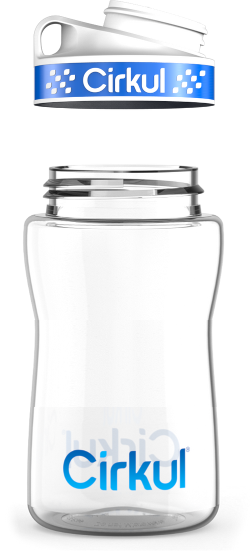 Custom 32oz. Plastic Bottle & Comfort Grip Lid